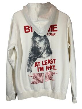 RENEE RAPP Medium Graphic Cream Hoodie 2025  "Bit Me Tour"